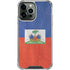 Haiti Flag Distressed iPhone 14 Pro Max Clear Case
